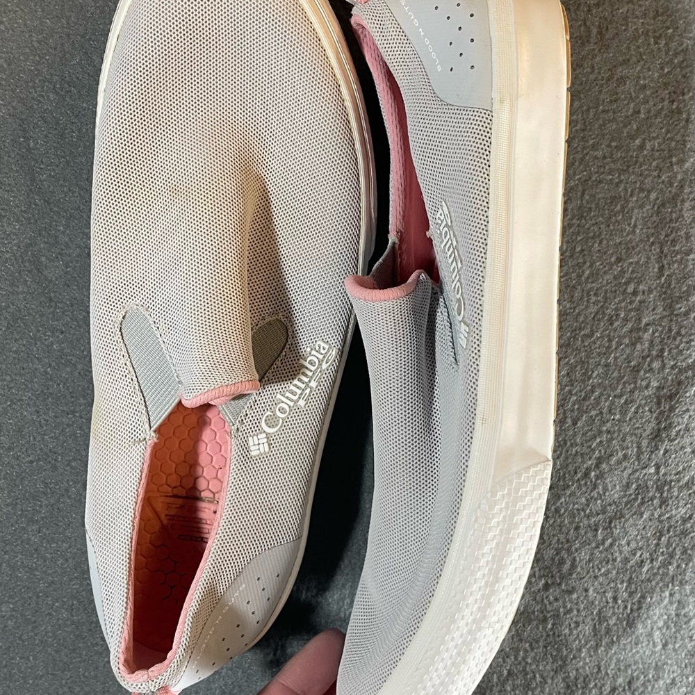 Columbia Gray and Pink Slip-On Shoes - Picture 6 of 10